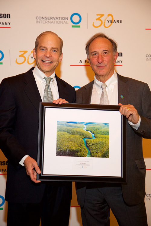 Fisk Johnson, Chairman and CEO of SC Johnson, and Peter Seligmann, Founder and Chairman of Conservation International