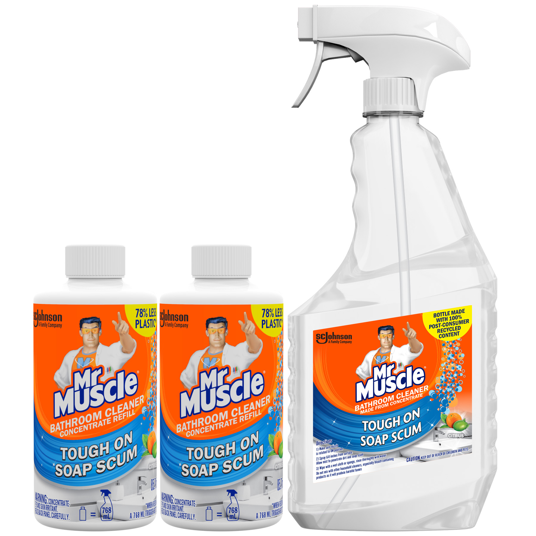 mr muscle bathroom cleaner concentrate