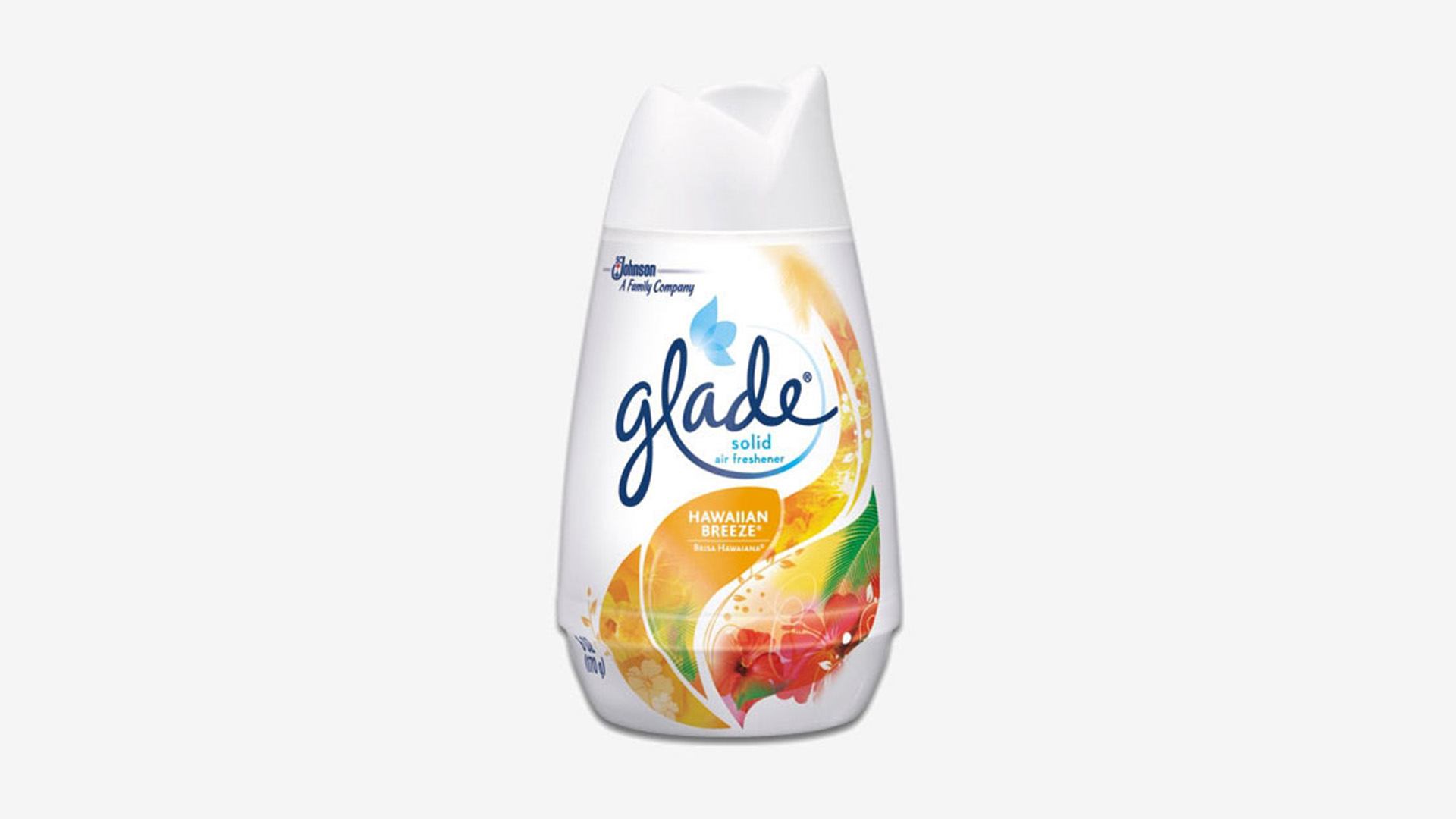 Glade® Solid Air Freshener now uses 16% less plastic.