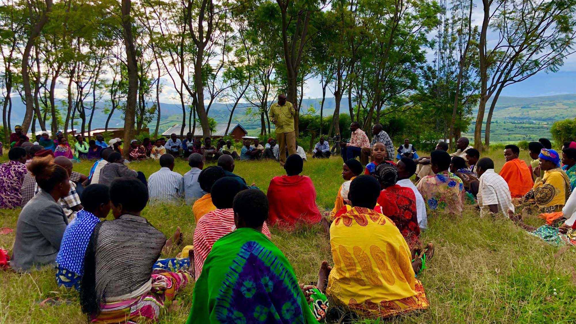 Teaching mosquito repellent tips and mosquito prevention methods in Rwanda