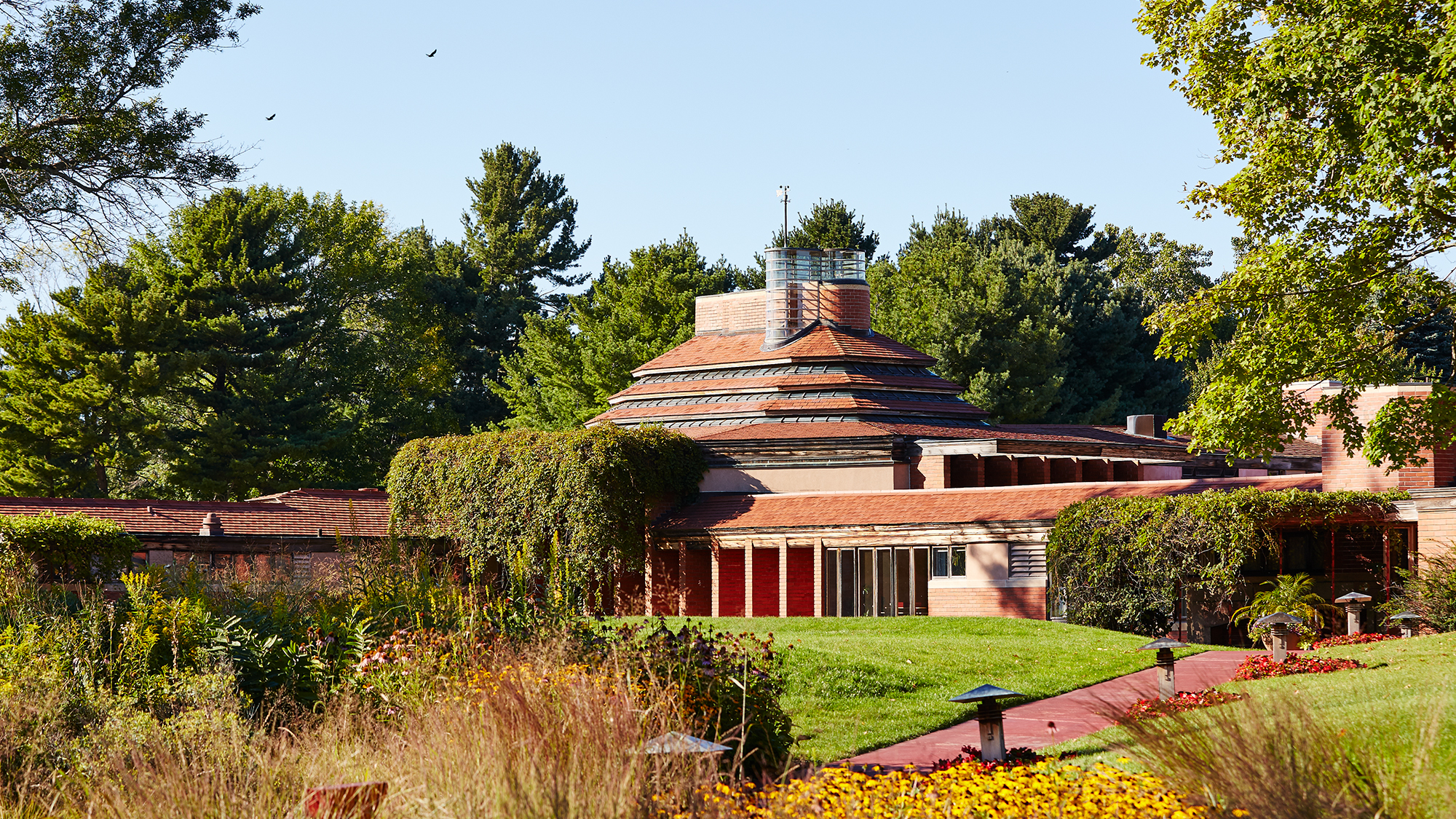 Wingspread 旧宅，由 Frank Lloyd Wright 设计的住宅