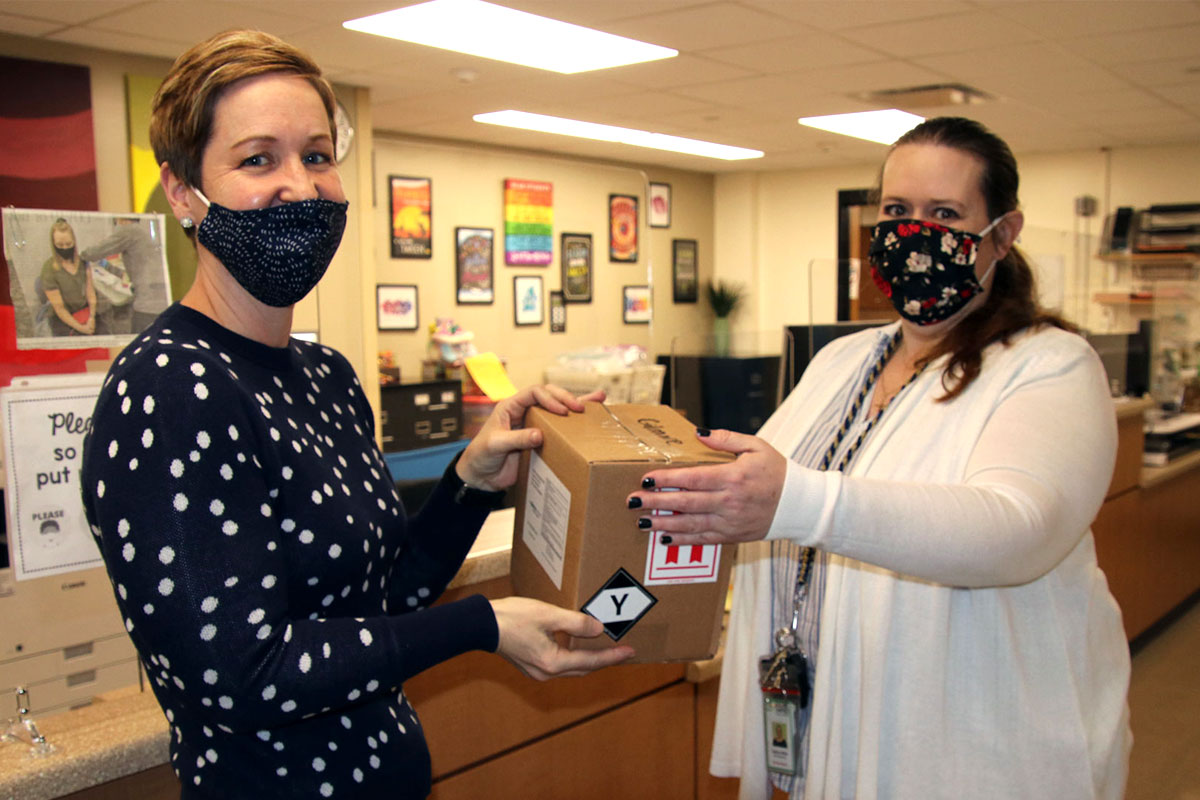 Clean hands are healthy hands! 🙋 As students get back to raising their hands in the classroom, we donated 15k units of hand sanitizer for teachers + students to use