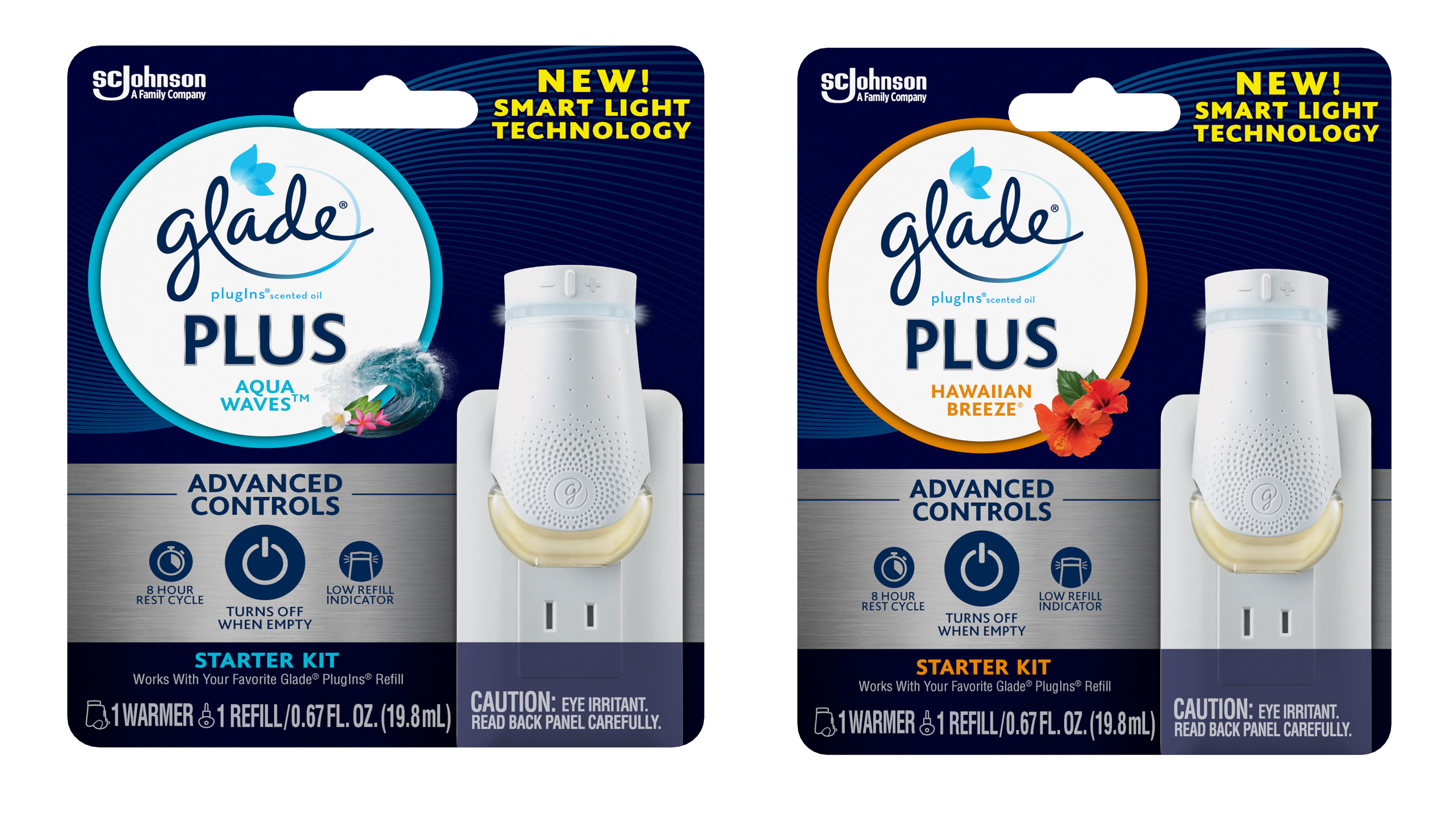 Energy-Efficient Glade® PlugIns® Scented Oil PLUS Launches in the United States - Hawaiian Breeze and Aqua Wave