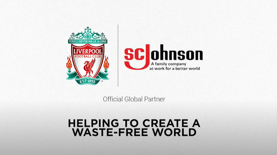 Liverpool and SC Johnson partnership logos